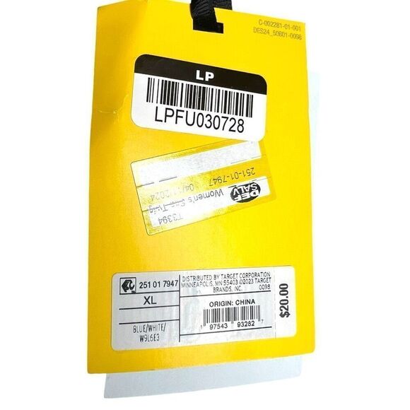 NEW Diane Von Furstenburg x Target Sea Twig Blue and White Tube Top XL - Picture 6 of 12